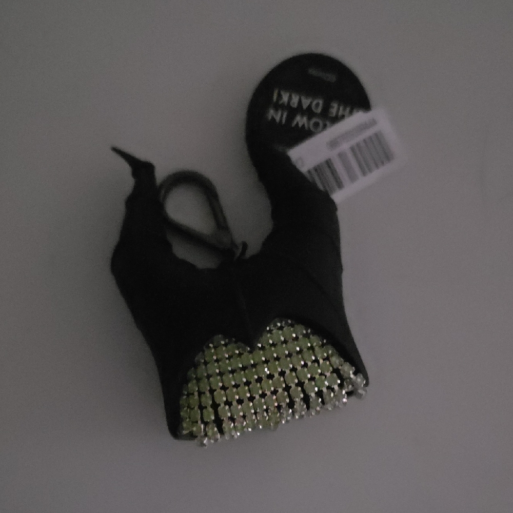 Black and Green Horned Keychain